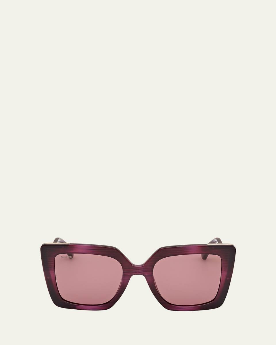 Design Metal & Acetate Cat-Eye Sunglasses